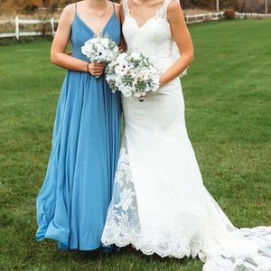 Slate Blue Bridesmaid dress